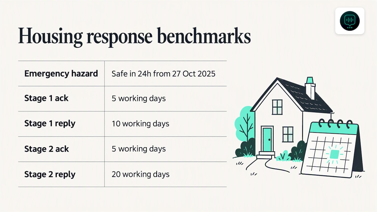 Response time benchmarks — overview diagram